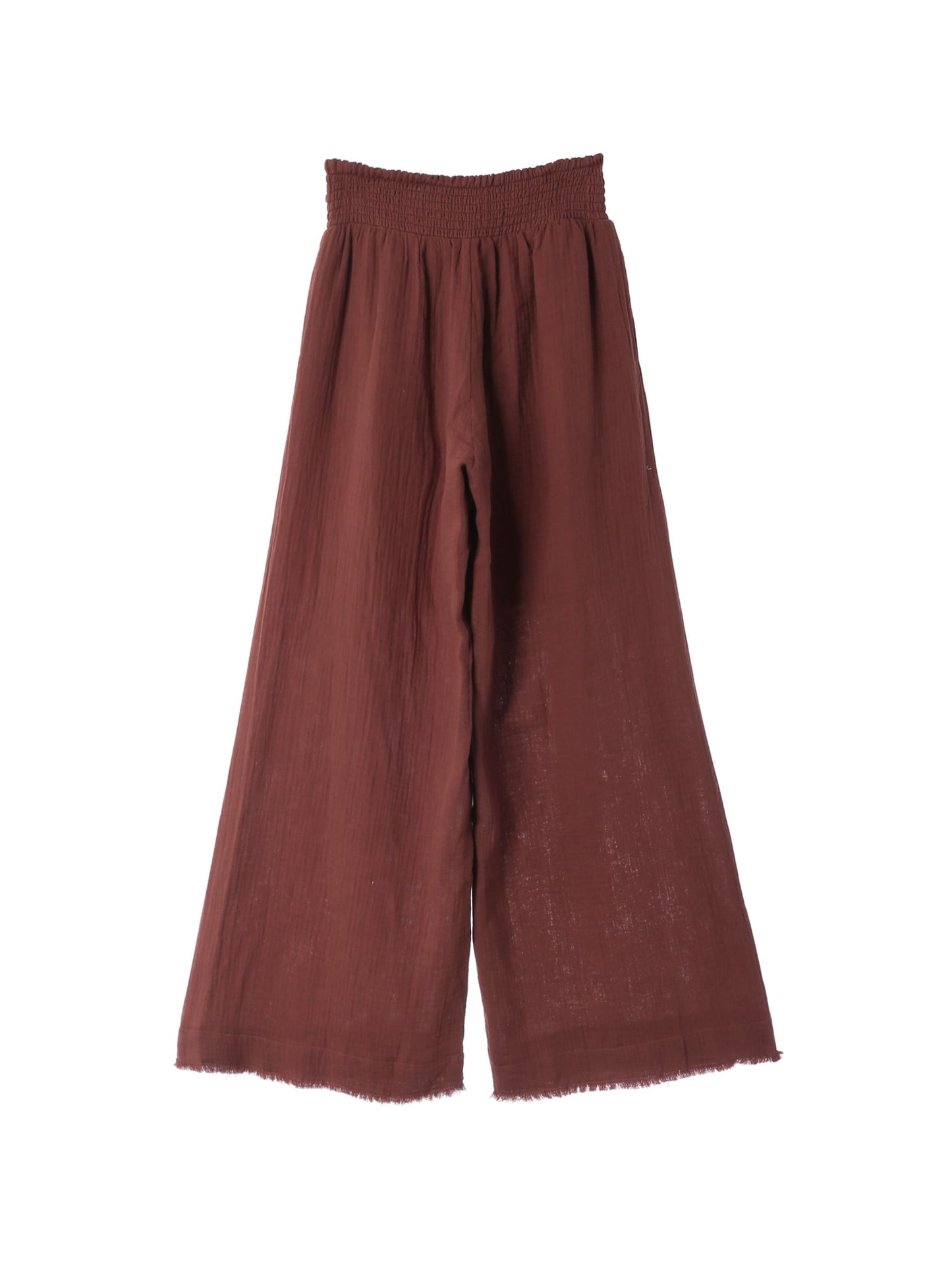 Fringe Wide Pants / Chocolate