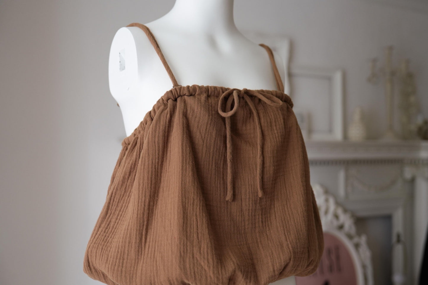 Balloon 3 Way Cami Top / Cacao