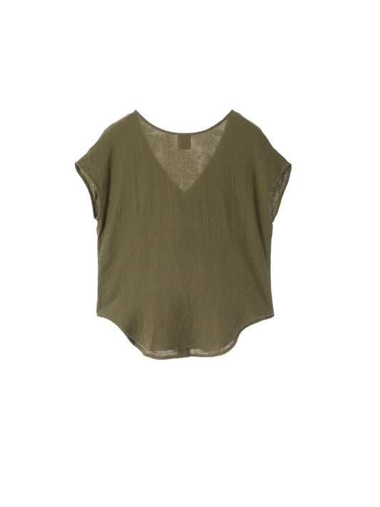 Petal Line Tops - Khaki