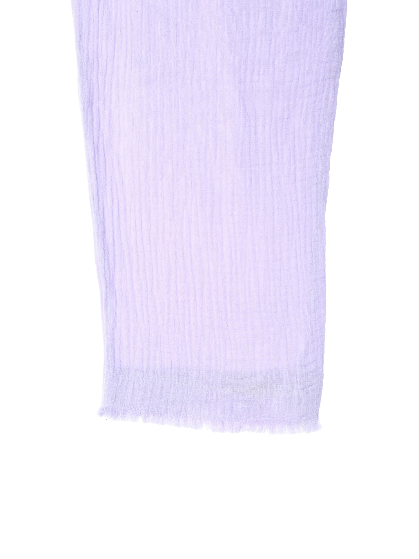 Fringe Cotton Gauze Pants Lavender