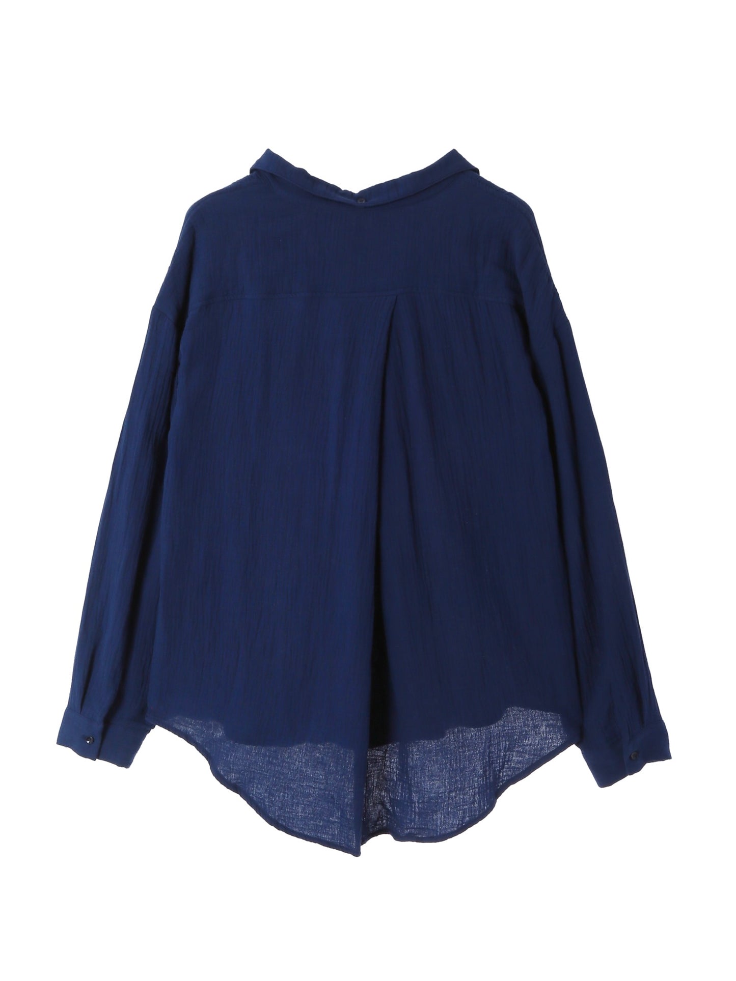 Over Size Button Down Shirt / Noir Blue