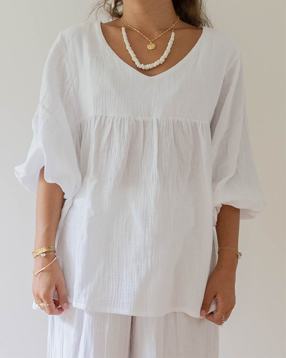 Eliza Tops / White