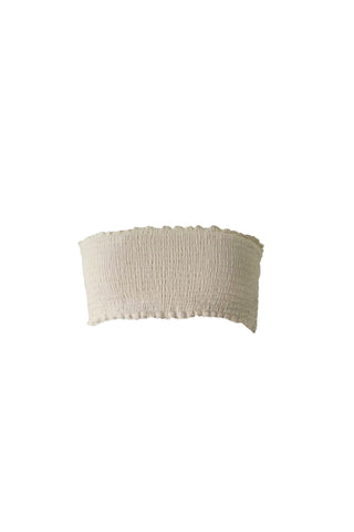 Cotton Gauze Bandeau - Short / White