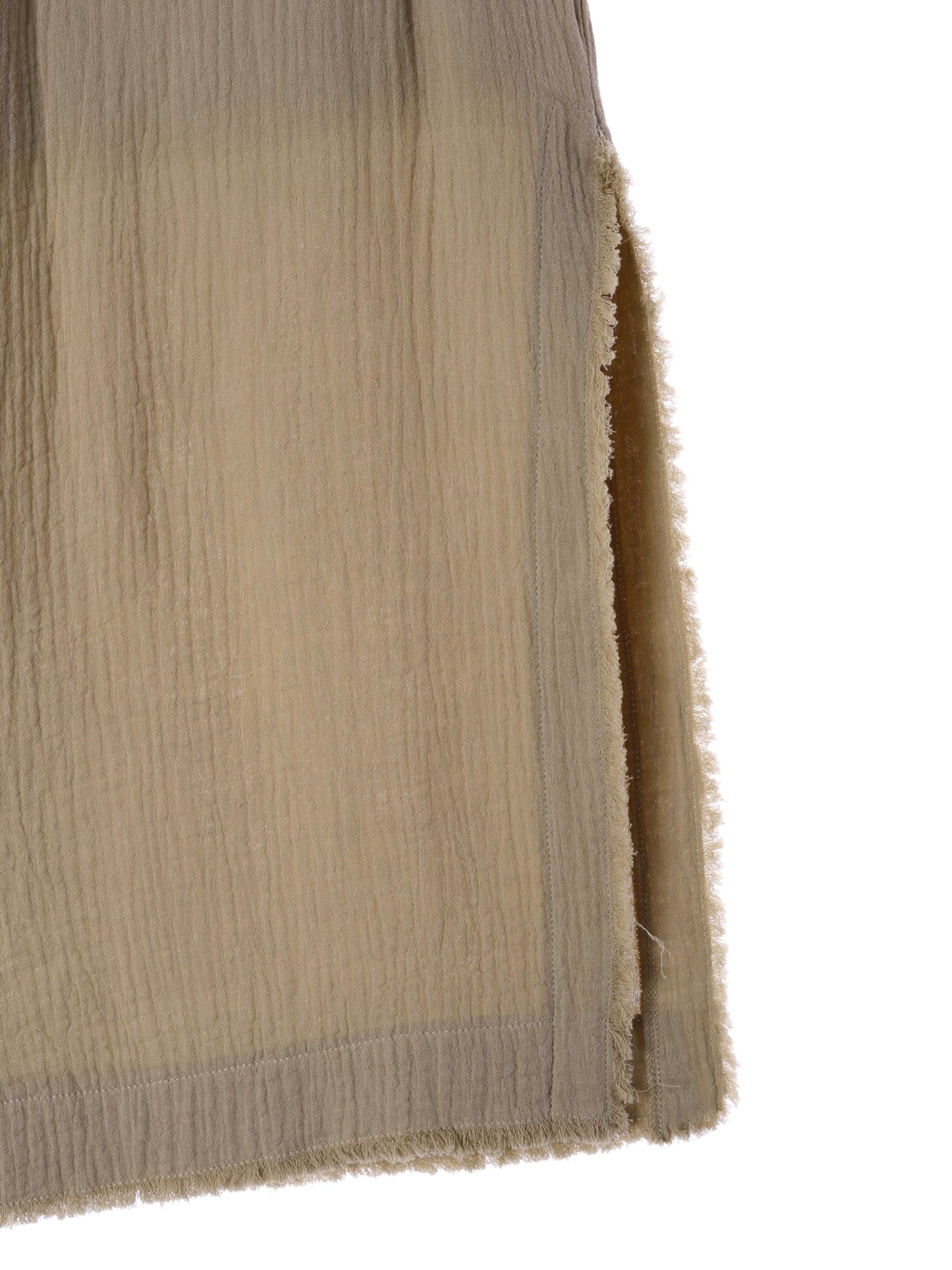 Fringe Side Slit Skirt / Mocha