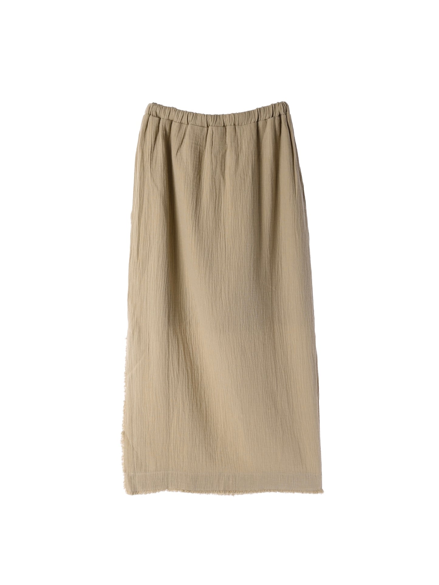 Fringe Side Slit Skirt / Mocha