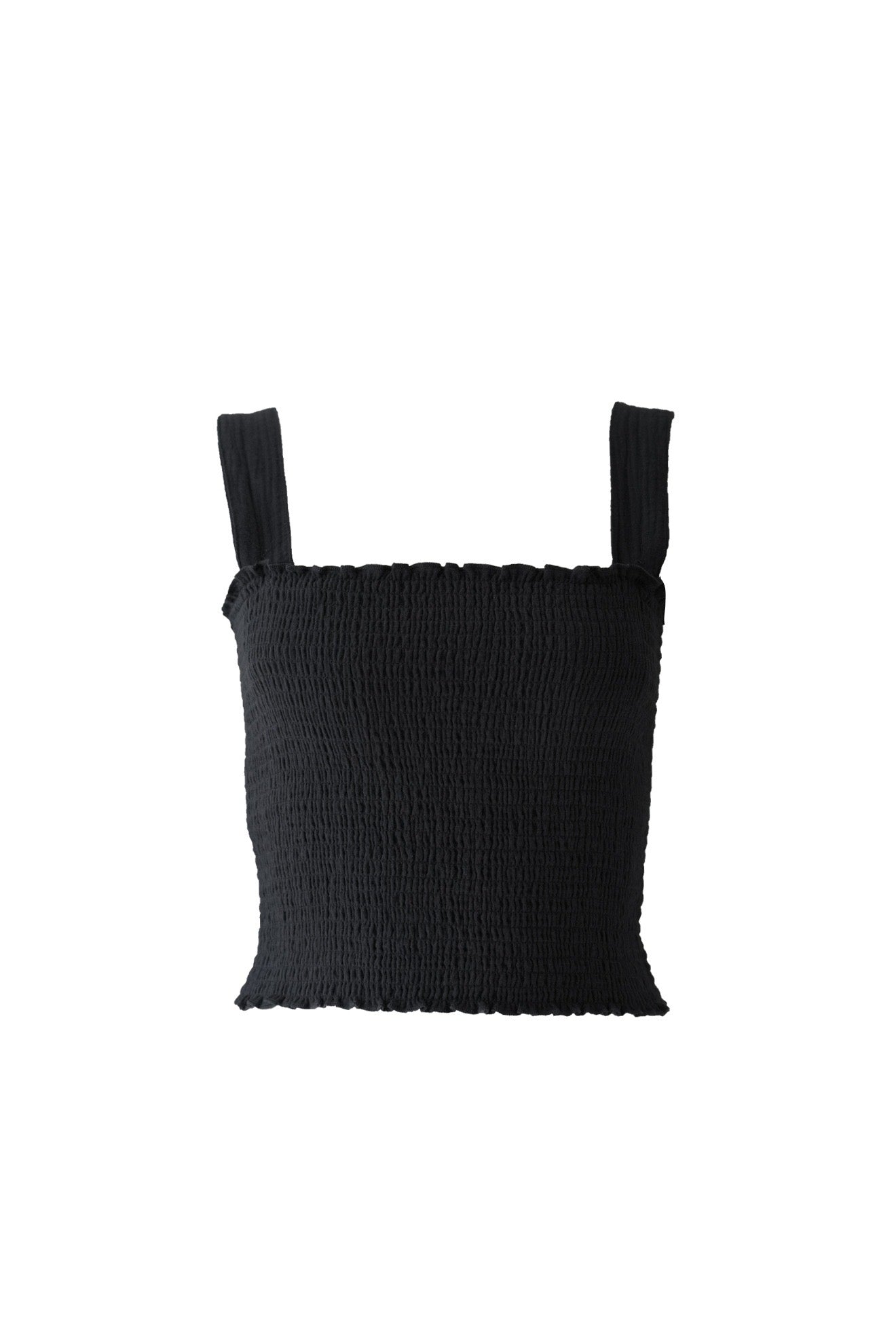 Cotton Gauze Bandeau Black