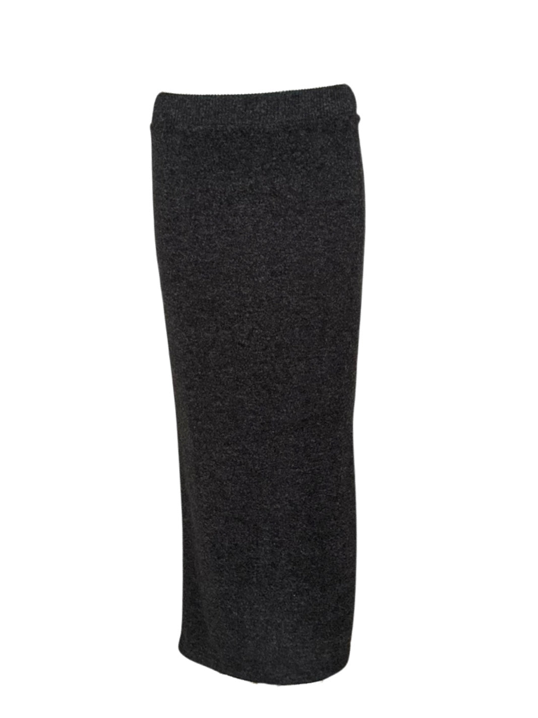 V neck knit set up / Heather black