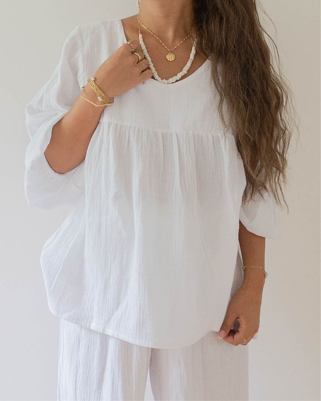 Eliza Tops / White