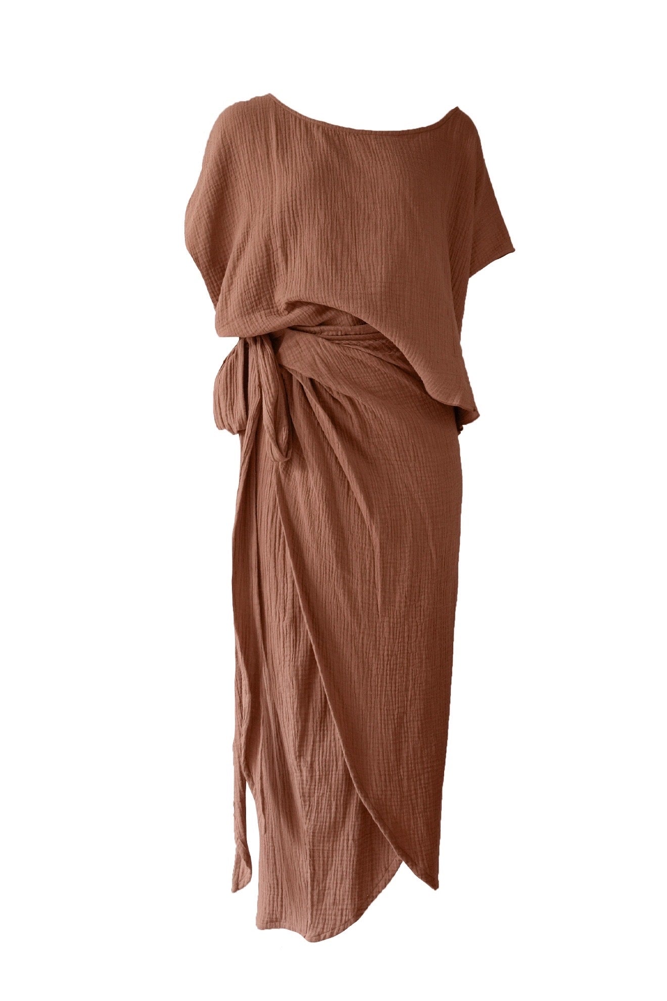 Tatiana Skirt Dark Terracotta