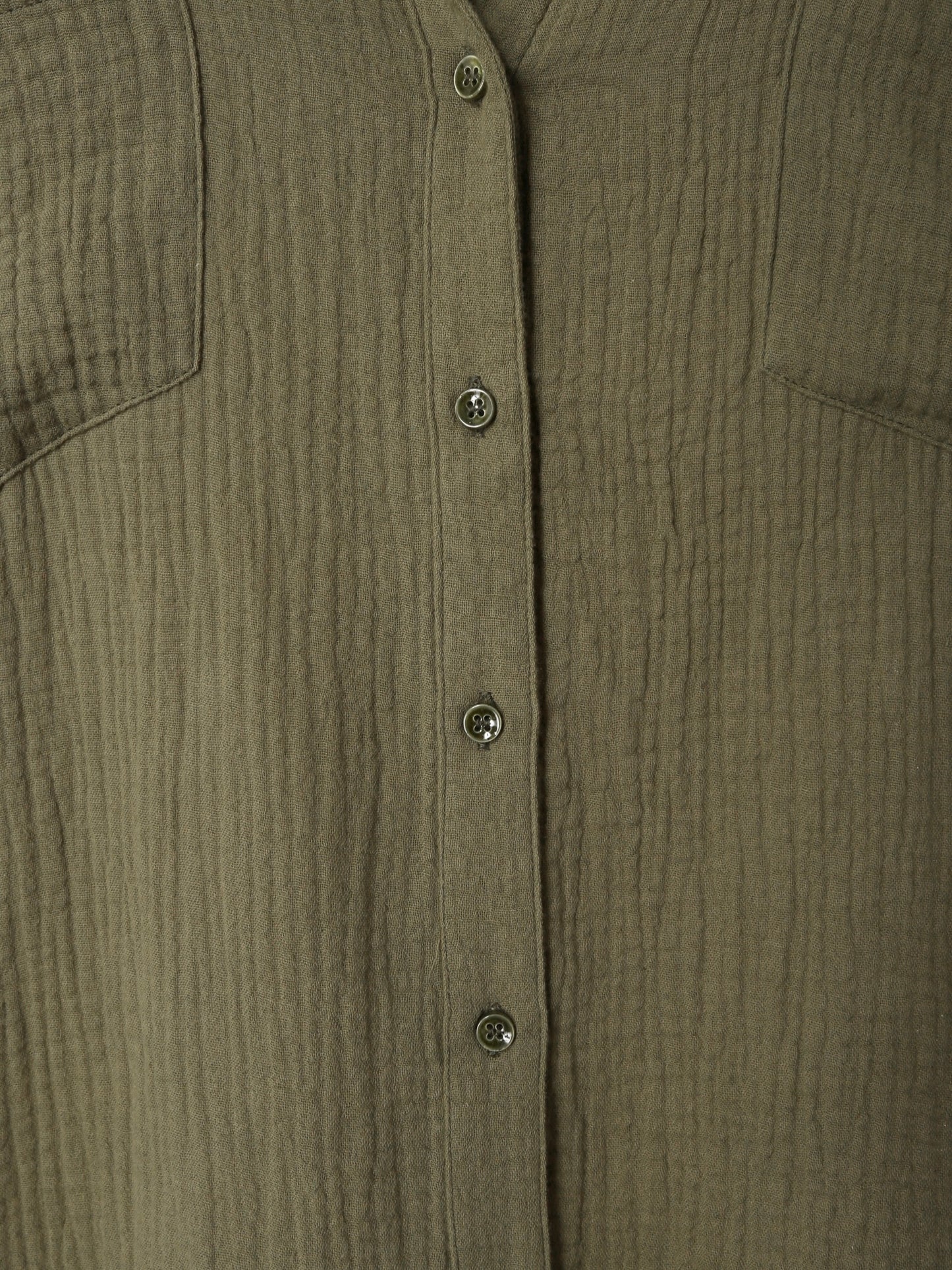 Over Size Button Down Shirt / Khaki