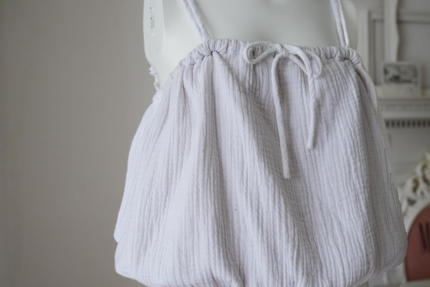 Balloon 3 Way Cami Top / White