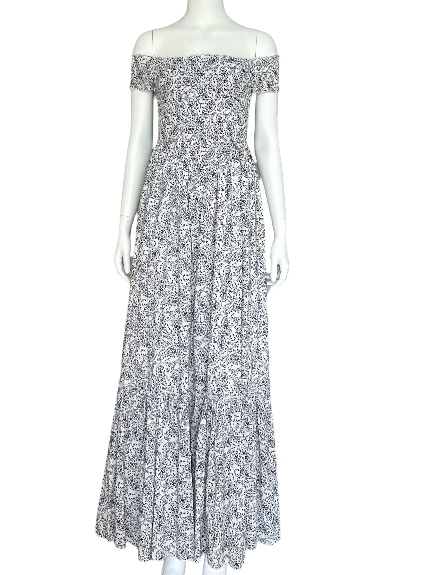 Off The Shoulder Dress / WHITEPAISLEY