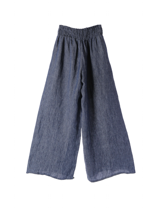 Alma Linen Pants / Blue
