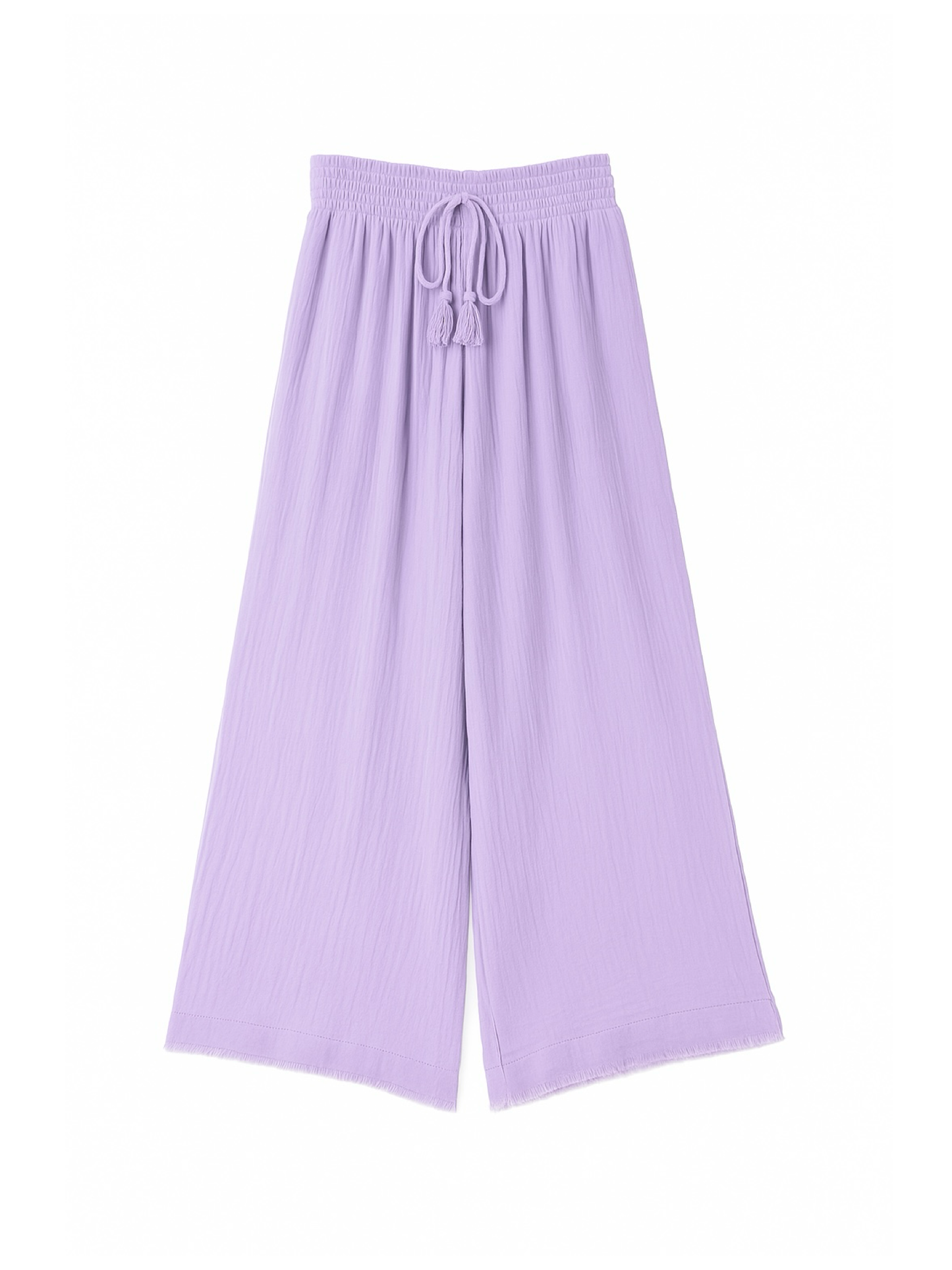 Fringe Wide Pants / Lavender