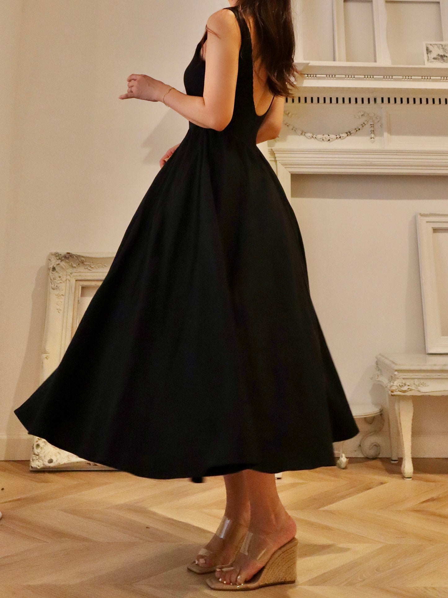 Swan Dress Black