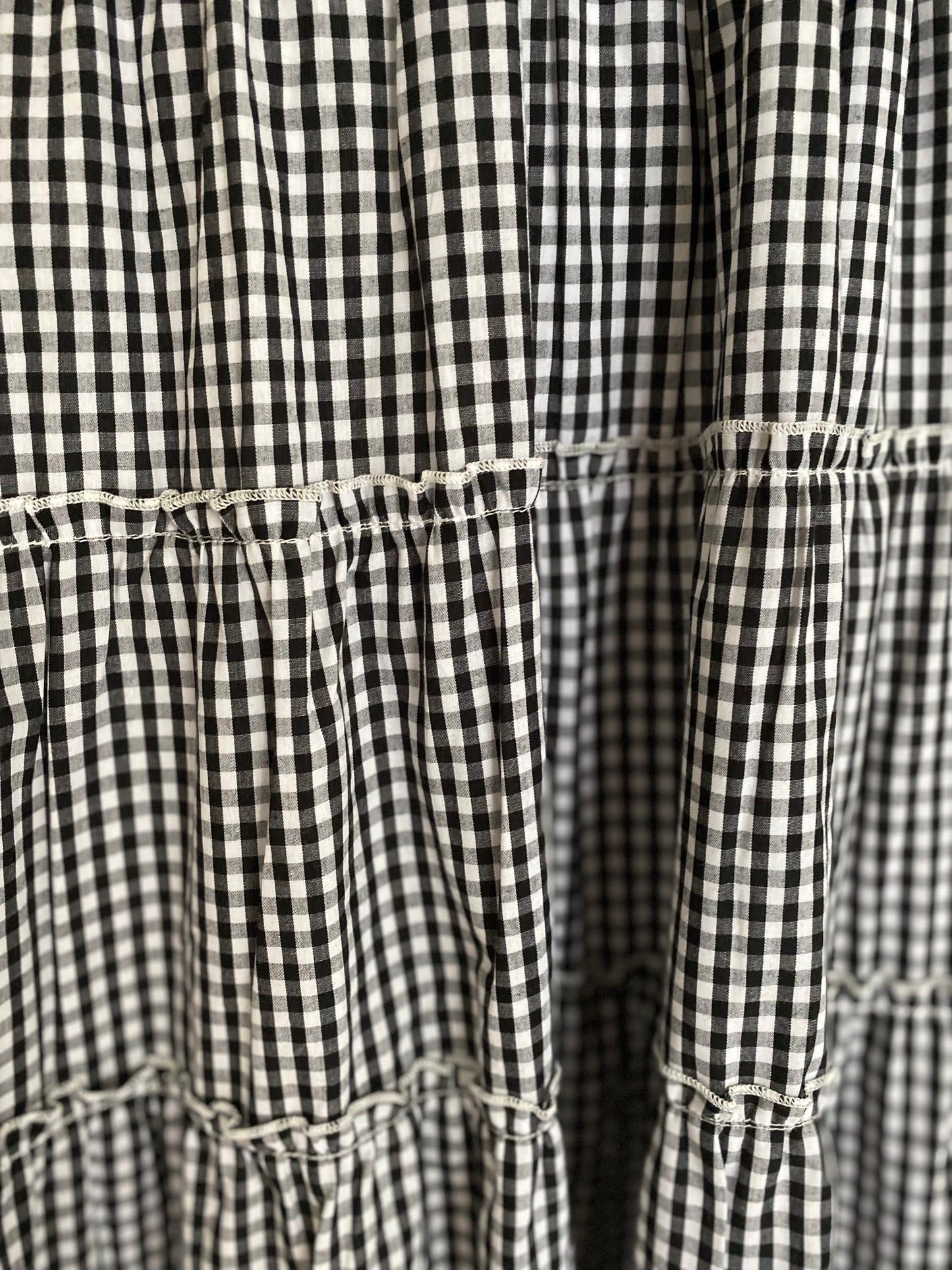 Off The Shoulder Dress / Gingham Check