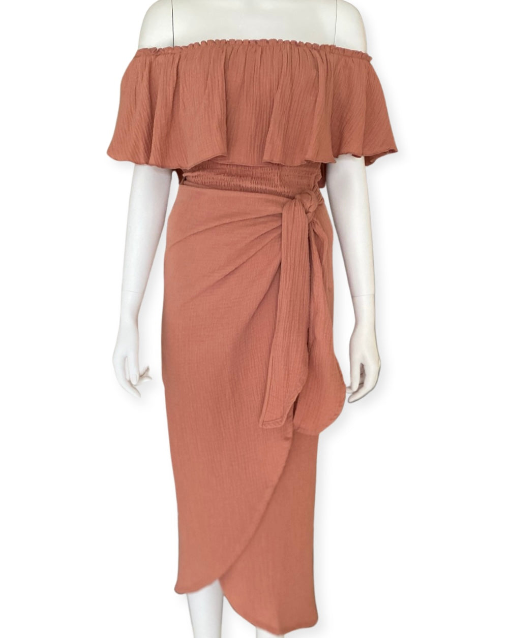 Tyra Tulip Skirt - Terracotta