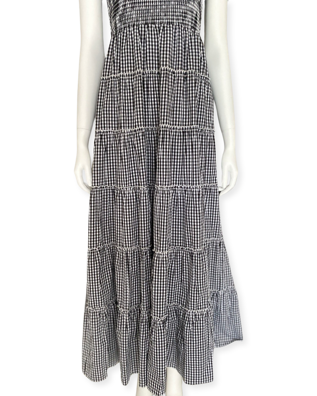 Off The Shoulder Dress / Gingham Check