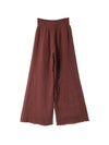 Fringe Wide Pants / Chocolate