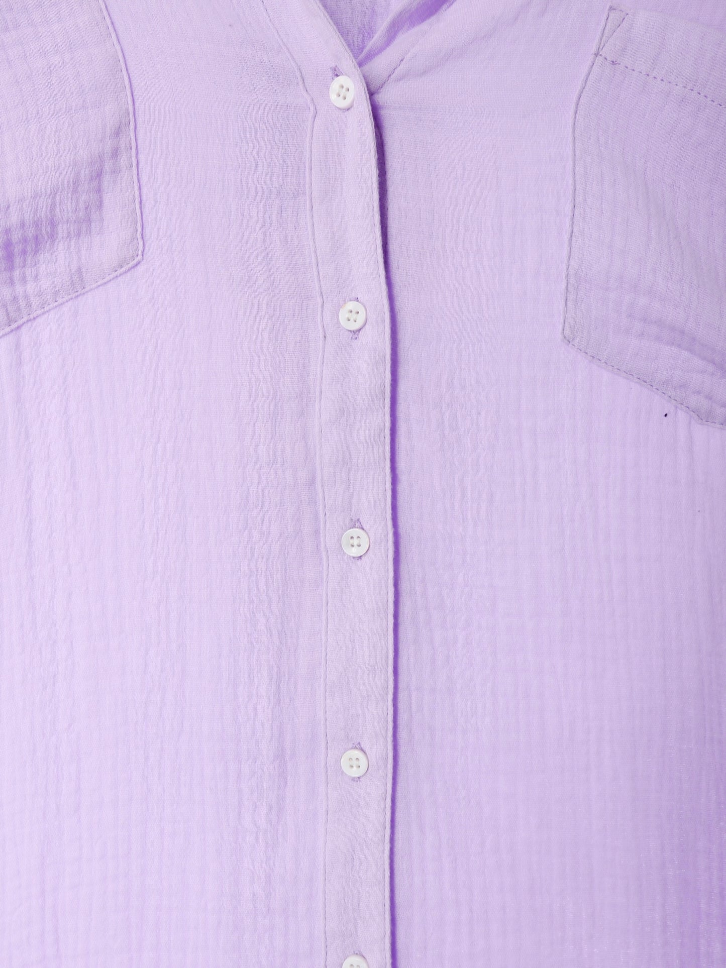 Over Size Button Down Shirt / Lavender