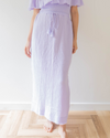 Fringe Cotton Gauze Pants Lavender