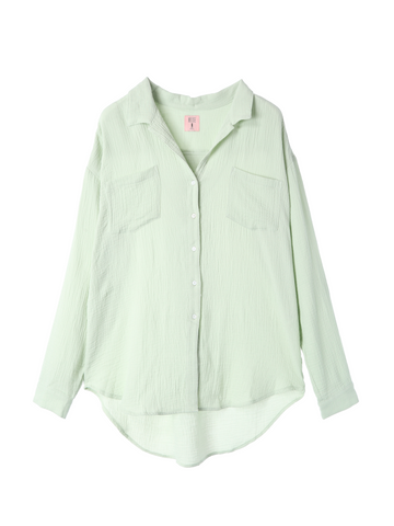 Over Size Button Down Shirt / Ballet Pink