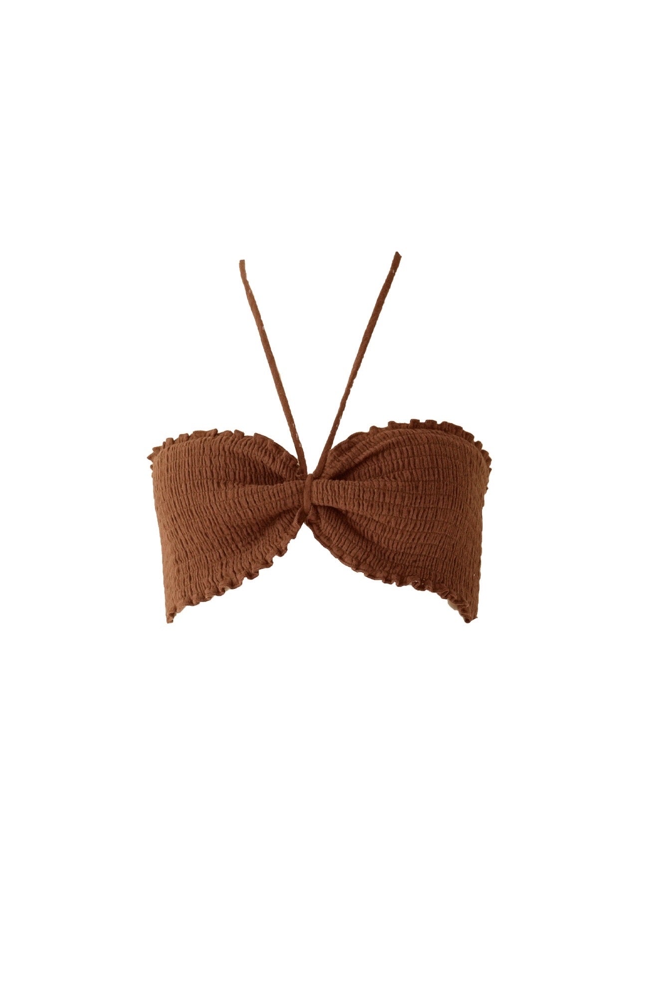 Cotton Gauze Bandeau - Short / Brown