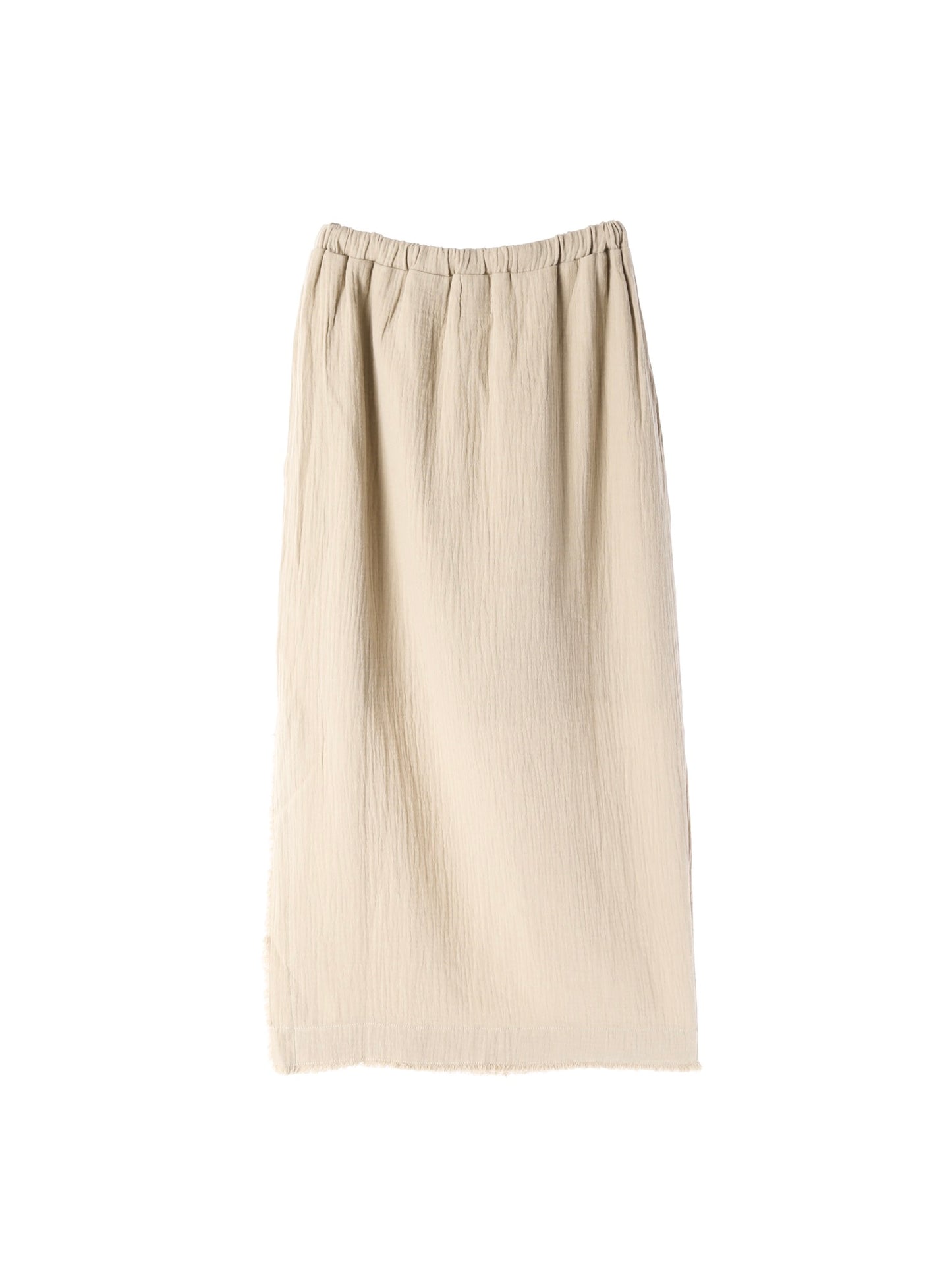 Fringe Side Slit Skirt / Ivory