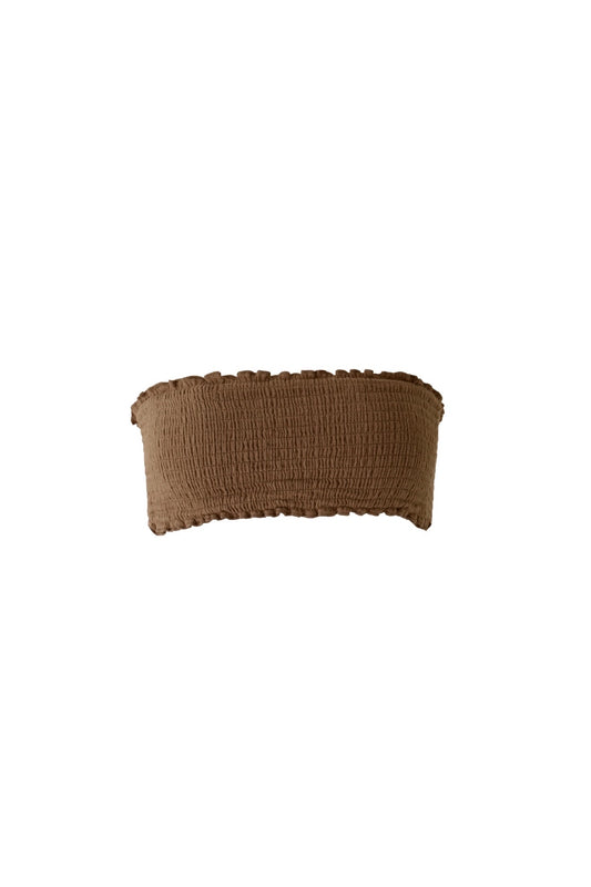 Cotton Gauze Bandeau - Short / Cacao