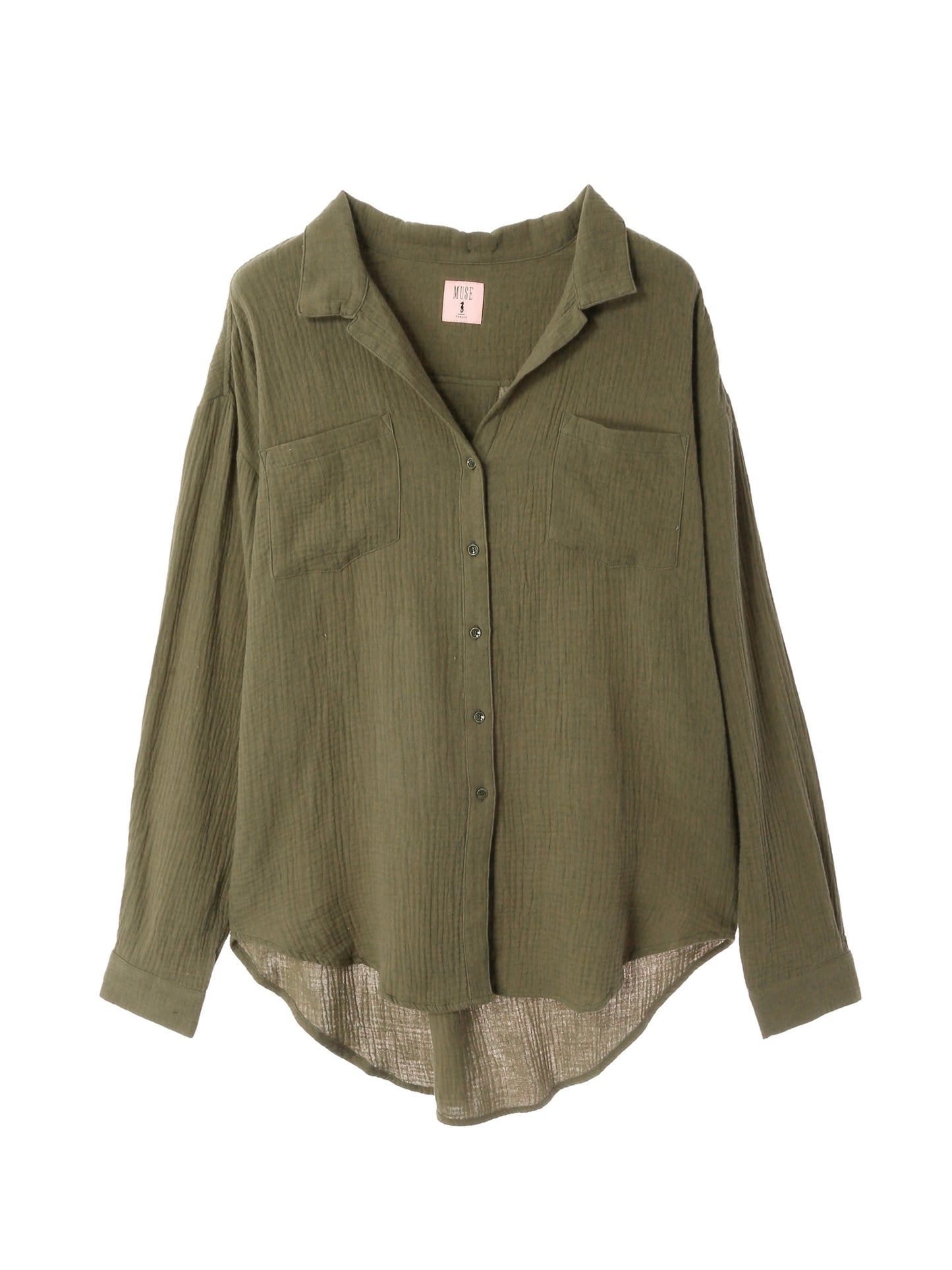 Over Size Button Down Shirt / Khaki