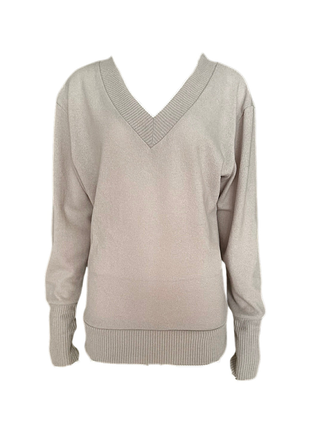 V neck knit set up / Greige – muse by rimo