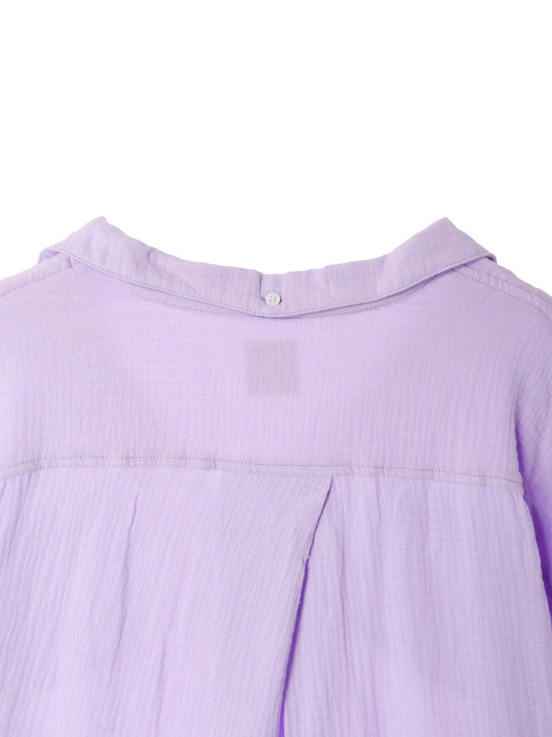 Over Size Button Down Shirt / Lavender