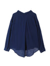 Over Size Button Down Shirt / Noir Blue