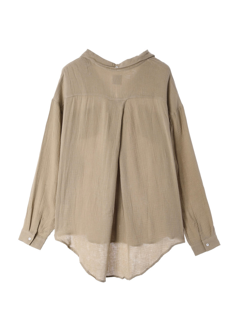 Over Size Button Down Shirt / Mocha