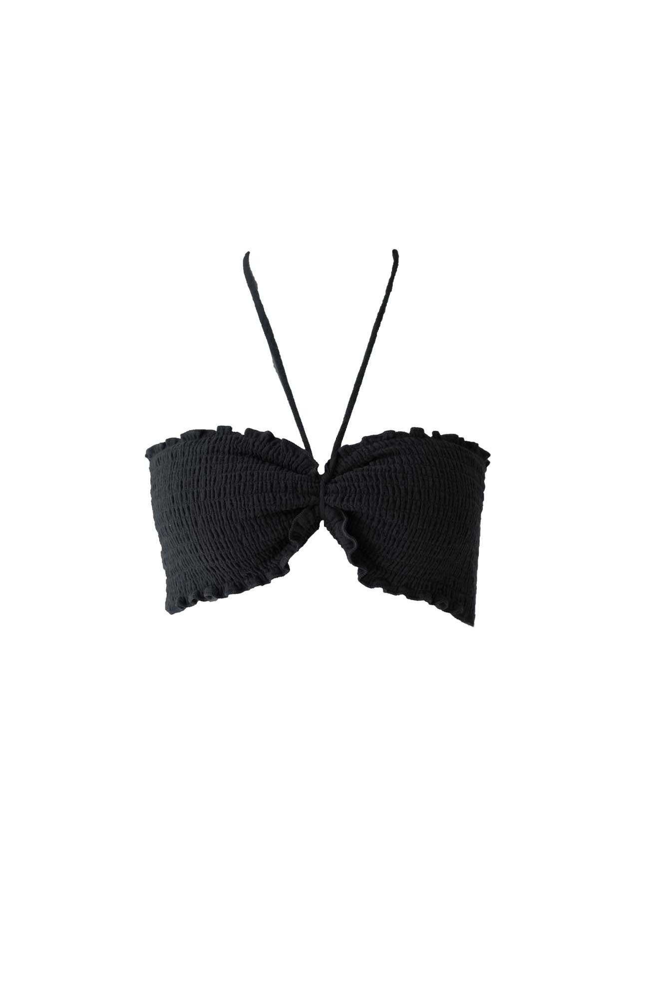Cotton Gauze Bandeau - Short / Black