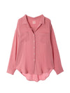 Over Size Button Down Shirt / Noir Blue