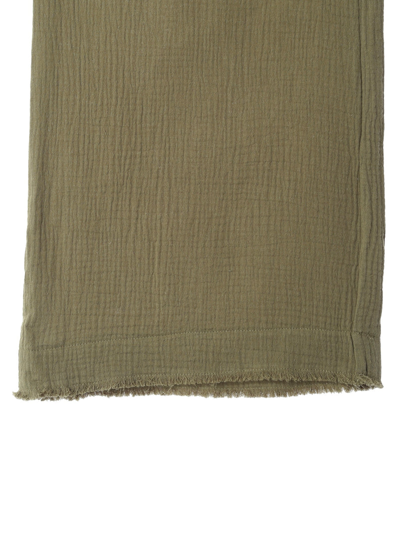 Fringe Wide Pants / Khaki