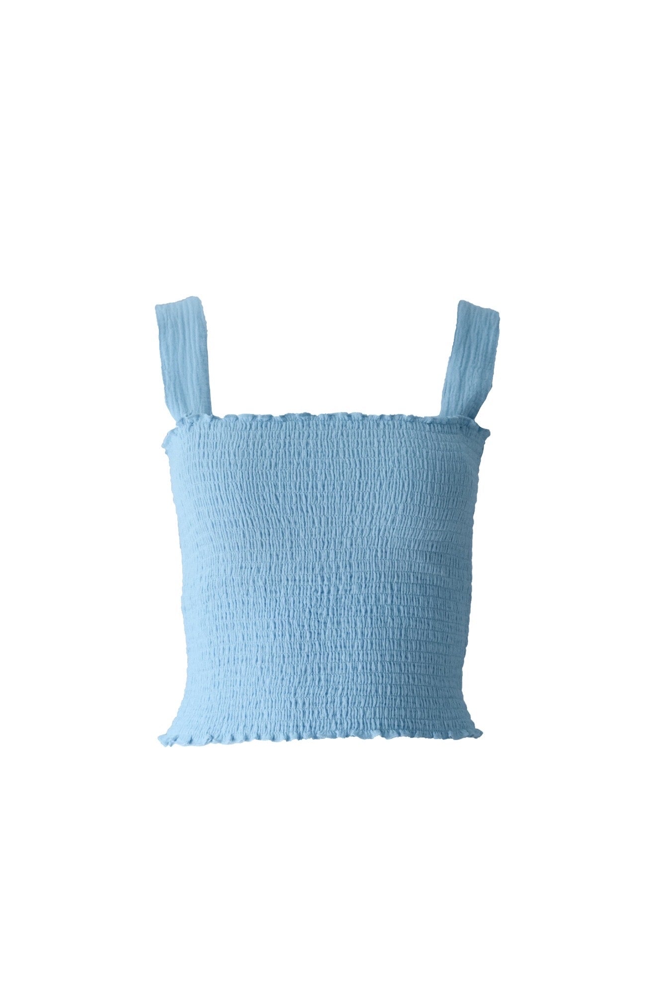 Cotton Gauze Bandeau Sky Blue