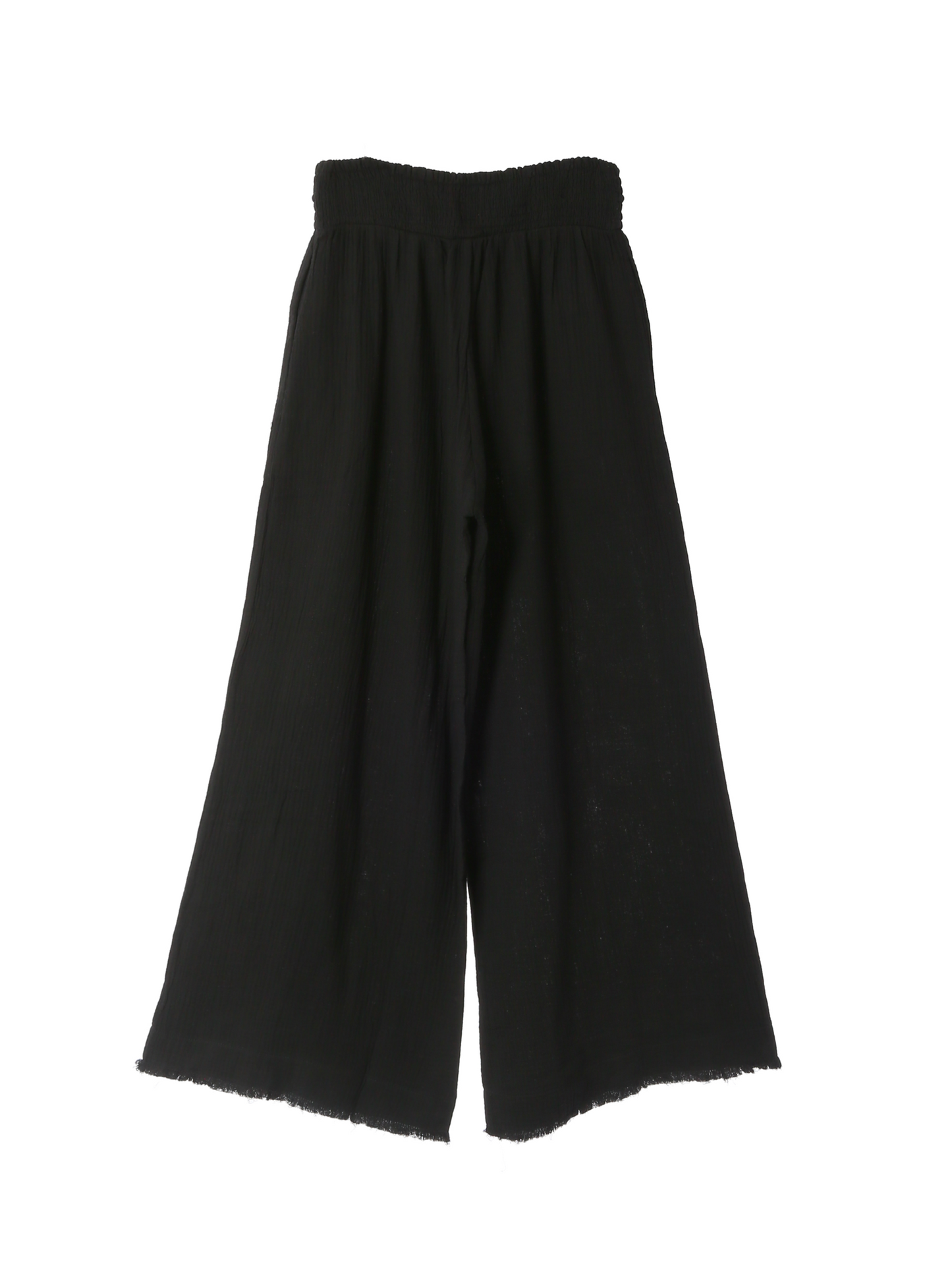 Fringe Wide Pants / Black