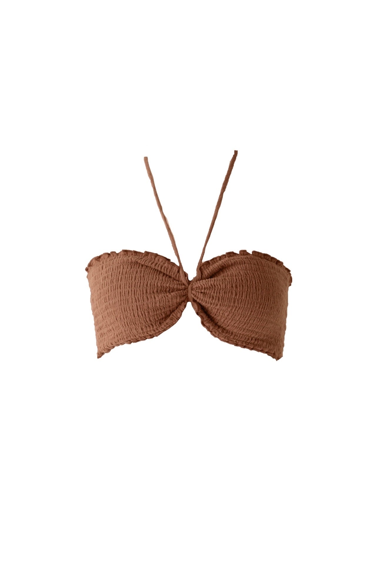 Cotton Gauze Bandeau - Short / Dark Terracotta