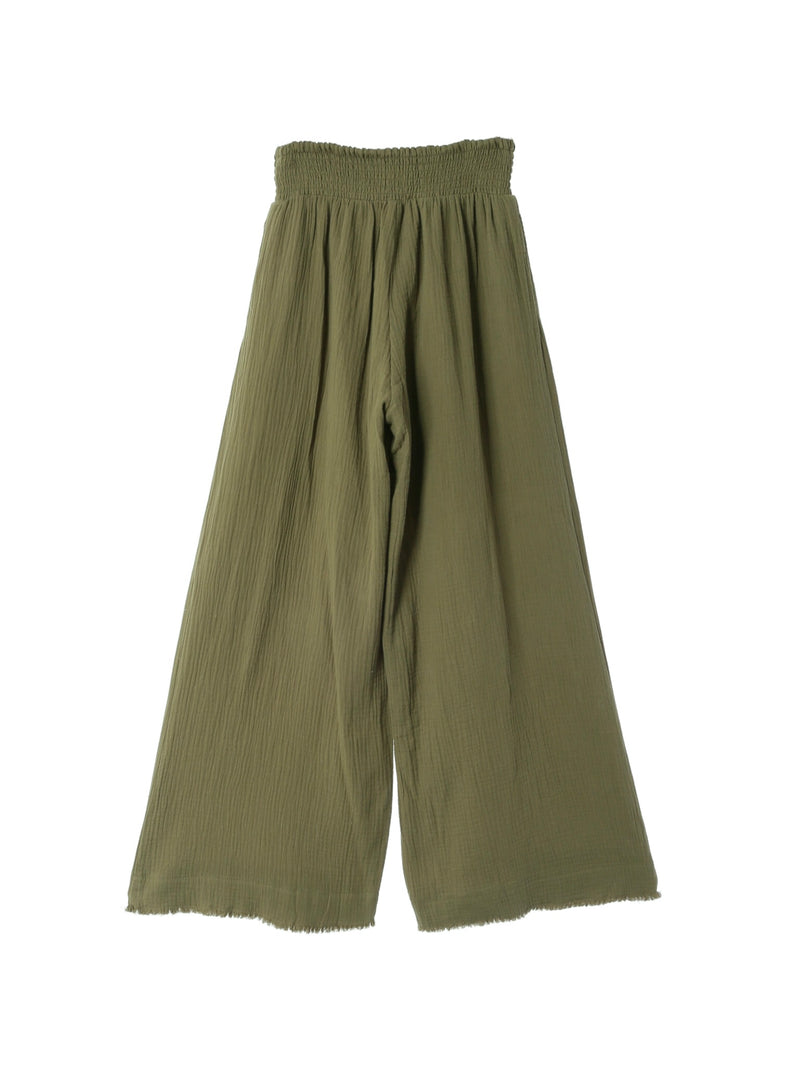 Fringe Wide Pants / Khaki