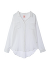 Cotton Gauze Back Button Tanktop Brown