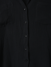 Over Size Button Down Shirt / Black