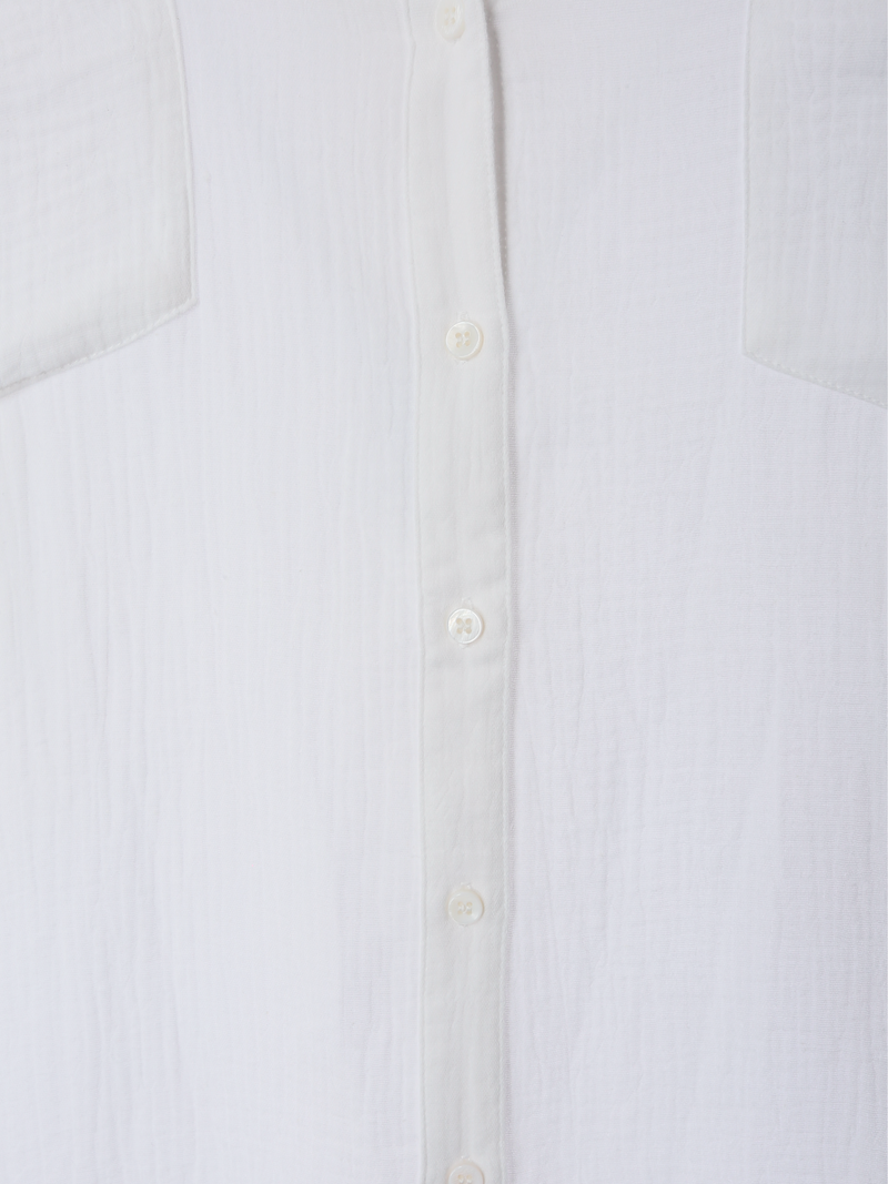 Over Size Button Down Shirt / White