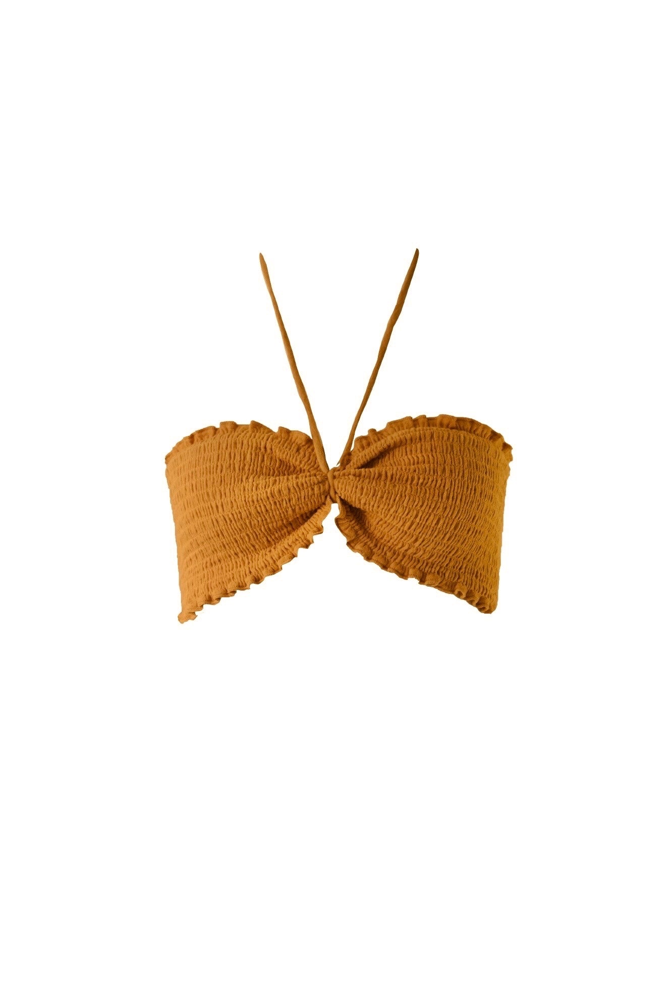 Cotton Gauze Bandeau - Short / Mustard