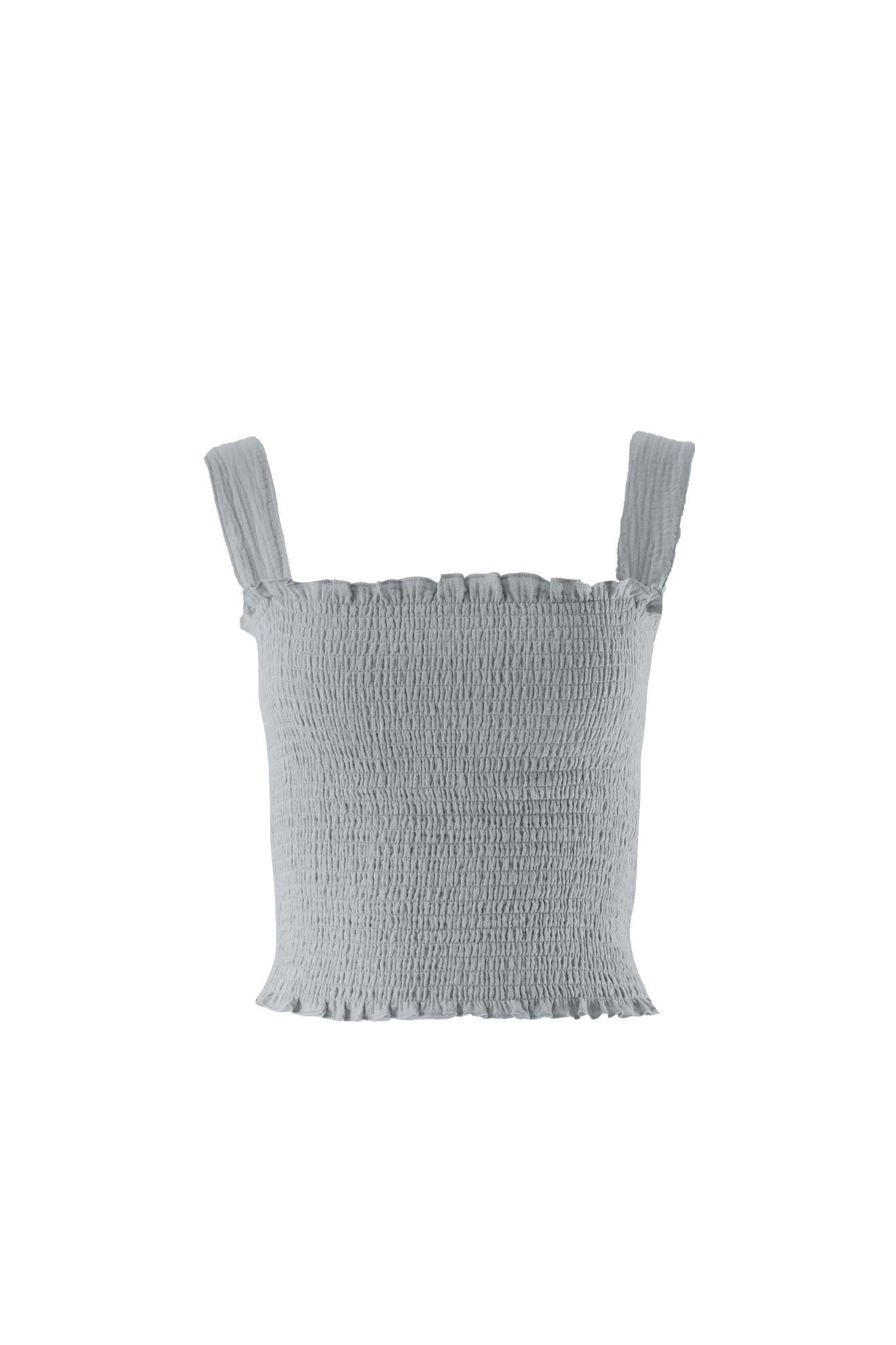 Cotton Gauze Bandeau Gray
