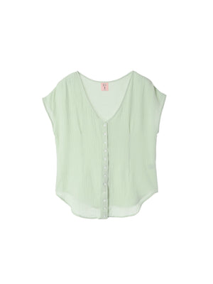 Petal Line Tops - Meadow Green