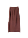 Fringe Side Slit Skirt / Autumn Leaves