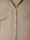Over Size Button Down Shirt / Mocha
