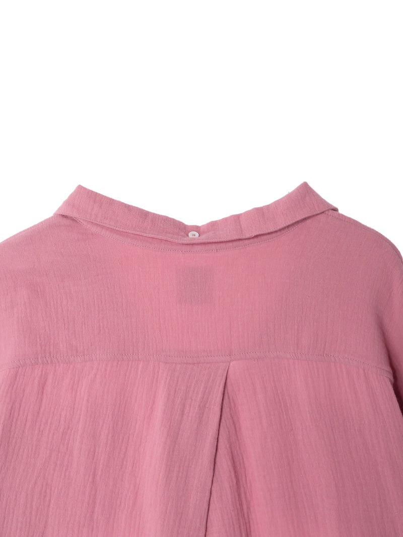 Over Size Button Down Shirt / Blush Pink